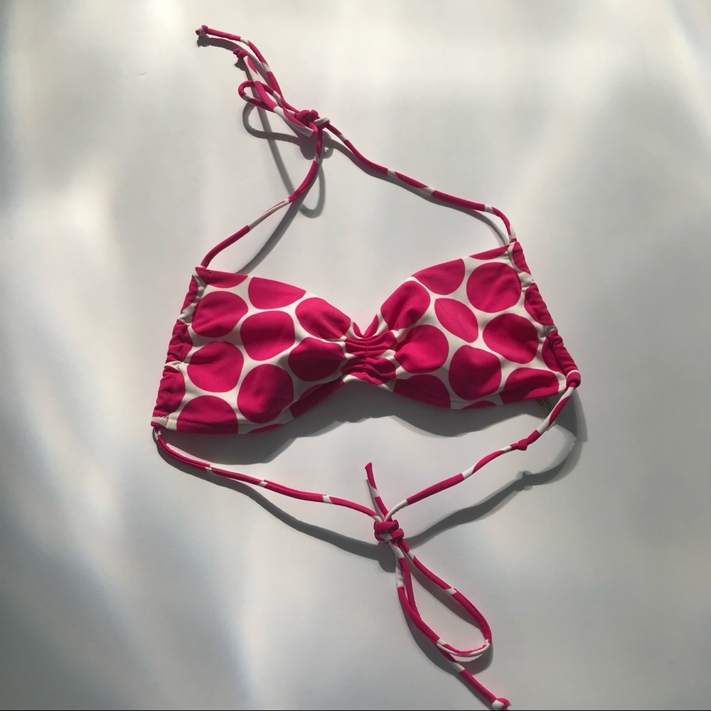 Victoria’s Secret pink polka dot size small bikini top